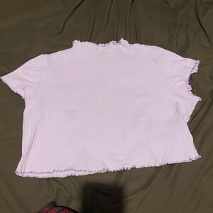 Lavender Ruffled Women's Top